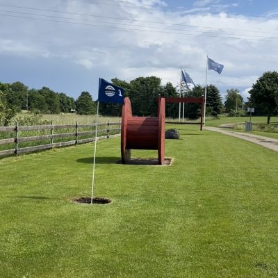 Hul nr. 1 på fodboldgolfbanen